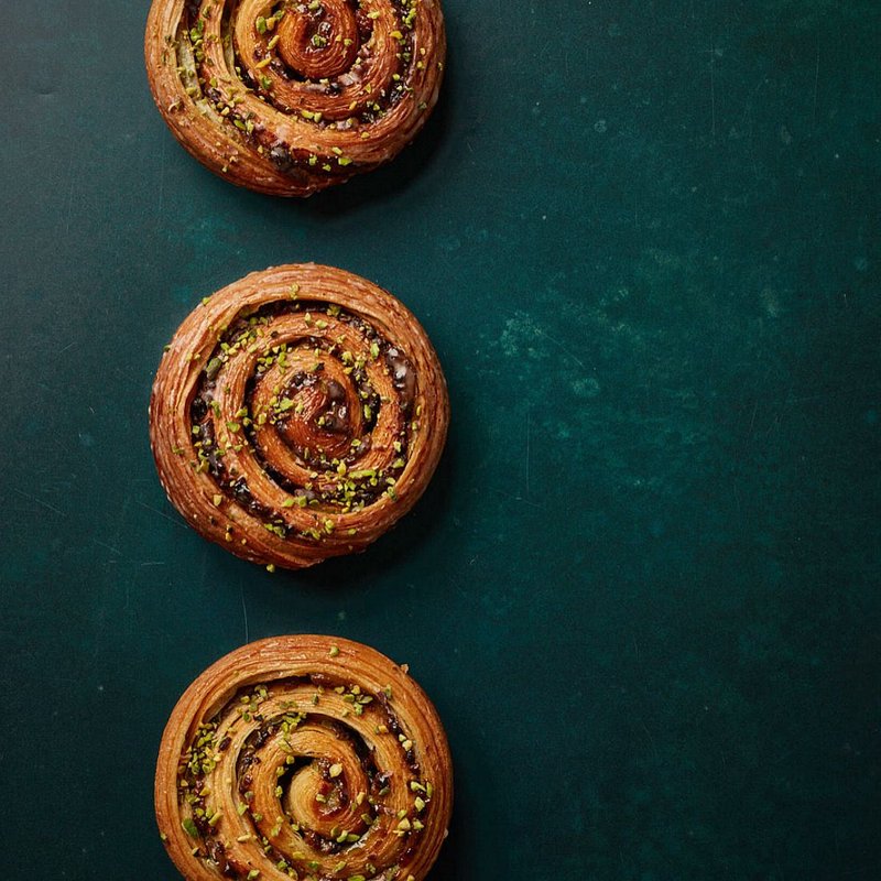 Pistachio Pain Aux Raisins