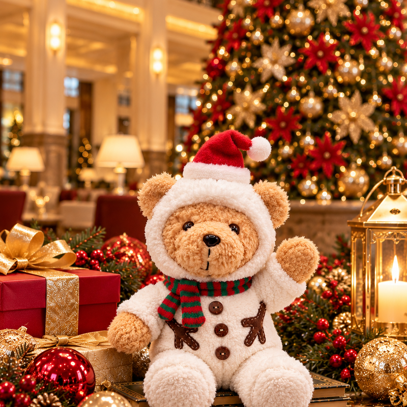 Fullerton White Christmas Bear