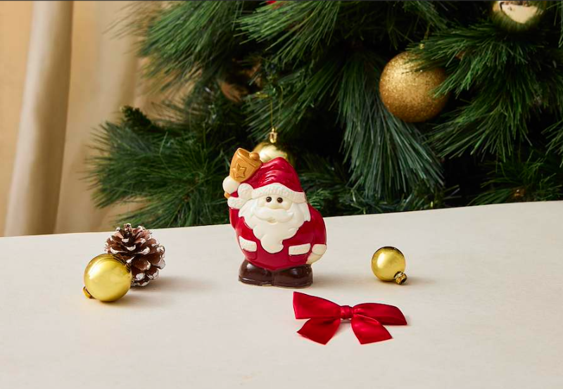 Chocolate Santa with Bell